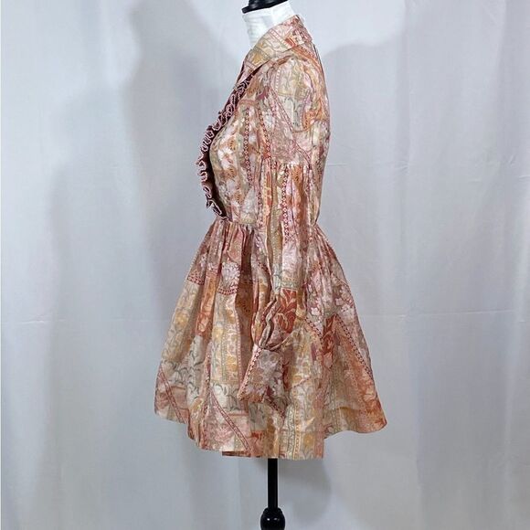 Zimmermann Kaleidoscope Tuxedo Frill Minidress size 0/ us size 2-4 - Picture 10 of 15